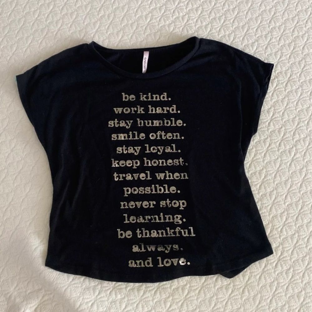 Black Quote Shirt